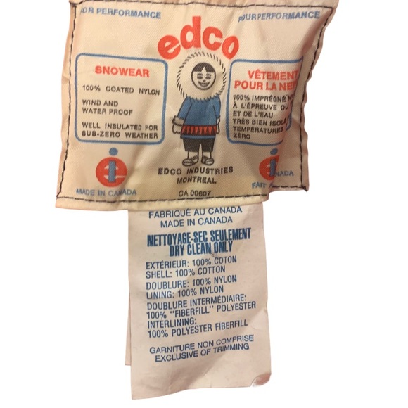 Vintage Edco coveralls, winter and water resistant SZ XL - Picture 4 of 6